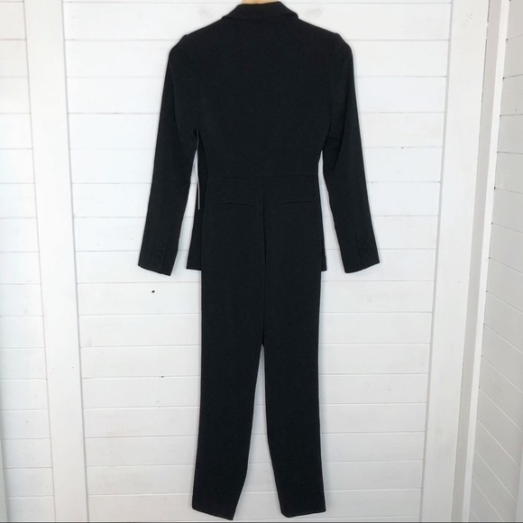 Jay Godfrey Conway Cropped Tuxedo One Piece Jumpsuit - Picture 8 of 11